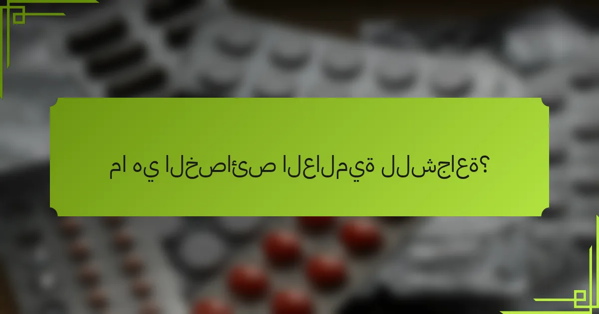ما هي الخصائص العالمية للشجاعة؟